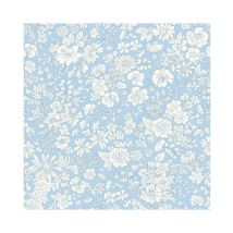 Tissu Coton Liberty Patch Emily Belle 408bleuciel Vendu Au Mètre - Liberty Fabric