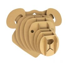 Maquette En Carton Trophée Ours 32 X 28 X 18 Cm - Megacrea DIY