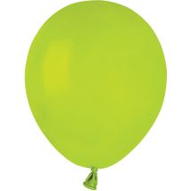 50 Ballons Vert Anis Mat Ø13cm - Annikids