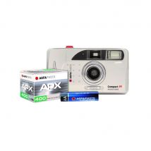 Agfaphoto Set Analog 603020 – Appareil Photo Argentique Réutilisable Motorisé – Pellicule Et Pile Incluses - Agfa Photo
