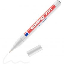 Marqueur Peinture 751 Blanc Pointe Ronde 1-2 Mm Edding - Edding