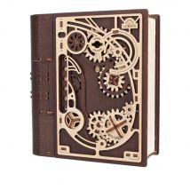 Ugears Modèles Mécaniques: Book Of Secrets 17x18,7x7cm, Bicolore, 263 Pièces, Temps De Montage 6h, En Bois, Boîte 37,3x17x5cm, 14+ - Ugears