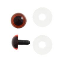 Lot D'Yeux En Plastique De 18 Mm Pour Jouets - Sécurité Et Créativité Au Rendez-vous - Lot De 4 Pièces - Trimits Orange - Distrifil