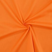 Tissu Popeline De Coton Orange - Designers-factory (1m X 1m46) - Designers-factory