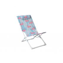 Fauteuil De Plage Pliant - Copacabana - Flamants Rose - Easykado