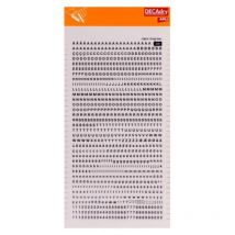 Lettres Et Chiffres Transfert Noir 3mm - Apli