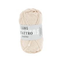 Fil À Tricoter 100% Coton Quattro - Lang Yarns 02 Ecru