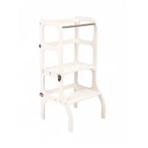 Tour D'Apprentissage Blanche Step'n'sit Fermoirs Argentés - Ette tete