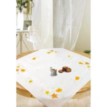 Kit Surnappe À Broder Point Variès Etoiles Et Fleurs - LUC