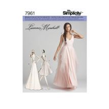 Patron Simplicity 8289 Robe De Soirée Taille N°fr 32-40