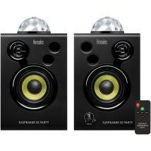 Hercules Djspeaker 32 Party – Enceintes Actives Monitoring 2x15 Watts Avec Lumières Intégrées