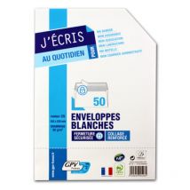 50 Enveloppes Blanches - C5 - 162x229 Mm - 90g - Gpv - GPM