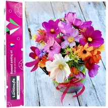 Diamond Painting Broderie Diamant Luminlife 70x50cm, 5d, Diamants Ronds - New Bouquet 1 - No Name
