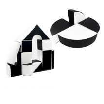 Set De 15 Blocs En Mousse Le Jeu Noir – Blanc - Velinda