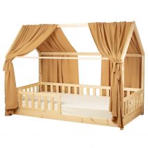 Set Double Ciel De Lit Cabane En Gaze De Coton Duo - Sevira Kids