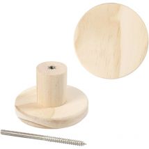 Patère Murale Ronde - 7 Cm - 1 Pce - CC Hobby