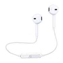 Casque Sport Bluetooth Sans Fil Léger Ergonomique Pour Smartphone 10m Blanc Blanc Yonis - Yonis