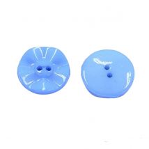 20 Boutons Acrylique Bleu Rond 15 Mm 2 Trous - Creation Couture Diy - La boutique de Karine