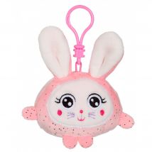 Peluche - Squishimals Sparkle Porte-clés - Lapin Floppy 8 Cm - Gipsy Toys