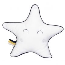 Coussin Étoile En Coton Blanc - Sauthon