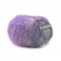 Pelote D'Alpaga Et Soie À Tricoter Algashine - Plassard 36 Violet