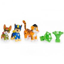 Pat Patrouille Jungle Pups Tracker Et Chase Et Un Tigre + 2 Accessoires - Figurine Chien - Paw Patrol - Spin Master - 20144812 - Pat Patrouille