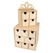 Calendrier De L'Avent Cadeaux Diy En Bois - Artemio - Artemio