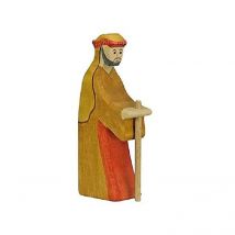 Figurine Crèche De Noël - Berger Avec Bâton 2 - Holztiger