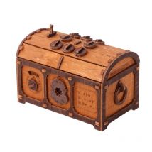 Escape Room Treasure Chest - Wooden city