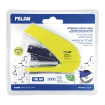 Blister Agrafeuse Compacte 'energy Saving' Série Acid, Jaune (incl. 1000 Agrafes) - Milan