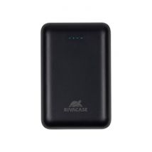Rivacase Powerbank 10000mah Compact Type-c Input Output 2 Usb-a Noir