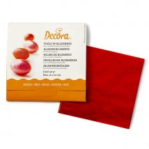 Feuilles En Aluminium Pour Chocolats 150 Pièces - Rouge - Format 10 Cm - Decoraparty
