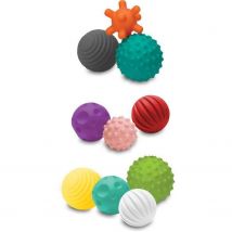 Set De 10 Balles Sensorielles Multicolores - Infantino