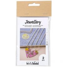 Kit Diy Bijoux - Colliers D'Amitié - Plastique Dingue - 2 Pcs - CC Hobby