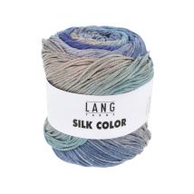 Pelote Exceptionnelle De Soie Silk Color - 100 Gr - Lang Yarns 07 Bleu