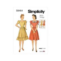 Patron Simplicity 9464 - Robe Pour Jeunes Filles S9464.h5 Taille N°fr 34-42