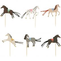 Kit 24 Caissettes Et Déco Equitation - Meri Meri