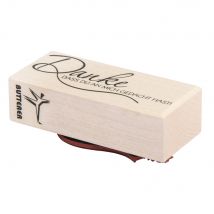 Tampon danke, Dass Du An Mich..., 3x7cm - Rayher