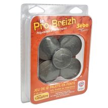 Jeu De 12 Palets Bretons + 1 Maître En Fonte Gs, N° De 7 À 12 - Sebo