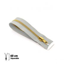 Fermeture Éclair Z19 - Laiton Séparable 6mm - 60 Cm - Eclair Prym