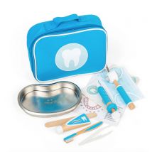 Kit De Dentiste En Bois De 12 Pièces - Bigjigs - Bleu - Bigjigs Toys