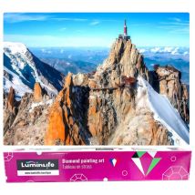 Diamond Painting Broderie Diamant Luminlife 70x50cm, 5d, Diamants Ronds - Aiguille Du Midi