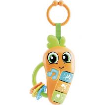Carot - Hochet Électronique - Carotina Baby - Mélodies Et Bruits D'Animaux, Anneaux De Dentition - LISCIANI