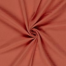 Tissu Double Gaze Uni Corail - Craftine