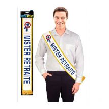 Echarpe - Mister Retraite - Déguisement - Fête - Anniversaire - Studio H