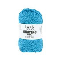 Fil À Tricoter 100% Coton Quattro Lame - Lang Yarns - Ppsc 79 Bleu