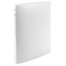 Classeur 4 Anneaux 15mm Polypropylène Opak - A4 - Blanc - X 20 - Exacompta