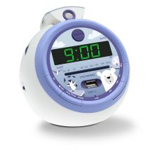 Radio-réveil Iceberg Fm Usb Projection Avec Alarme - Metronic