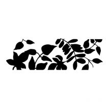 Pochoir - Motif Feuilles - Repositionnable - 35 X 15 Cm - Peinture - Décoration - Colour Shaper