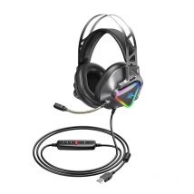 Casque Audio Gaming Avec Réduction De Bruit Et Éclairage Rgb Immersif Yonis - Yonis